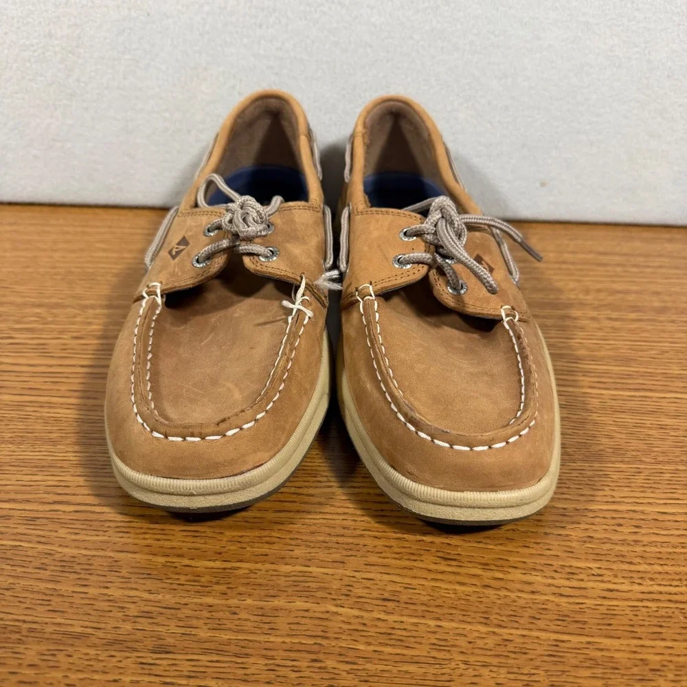 Sperry Top-Sider Billfish Tan Leather Boat Shoes Mens 9.5 0276308 Loafers